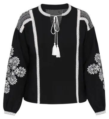 Produktbild von VIRITA damen bluse - schwarz, M