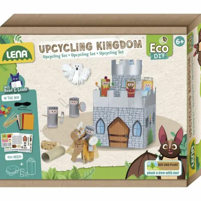 Obrázok produktu pre Lena Eco Upcycling Kingdom, Detská remeselná súprava, 6 rok / roky, Viacfarebný