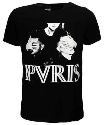Produktbild von PVRIS Offizielles Band T-Shirt mit 'Hände' Motiv, Siebdruck, Größe XXL
