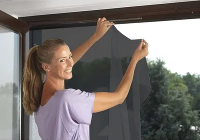 Image de Schellenberg Moustiquaire pour fenêtre 130 x 150 cm, anthracite