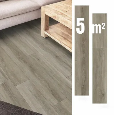 Obrázek produktu pro Samolepicí vinylové podlahy, 5 m², barva: hnědá, design: parkety, voděodolné