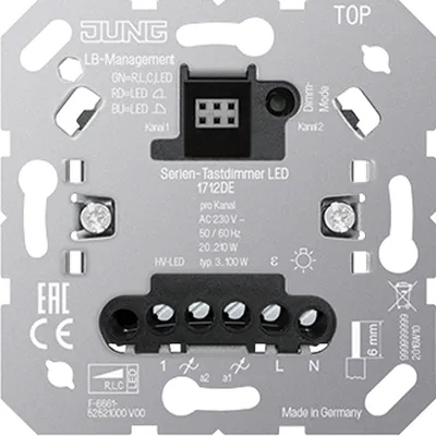 Produktbild von JUNG Serien-Tastdimmer 1712DE Universal LED