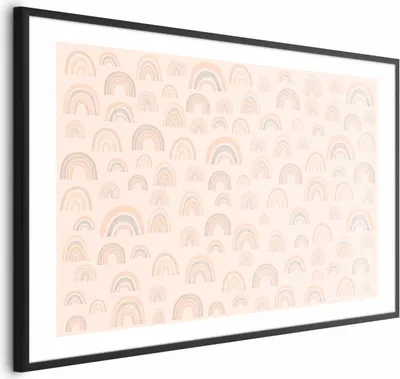 Produktbild von Posterpapier Poster - Pastel Rainbows 60x40 cm Für Kinder e-A-10132-ao-a