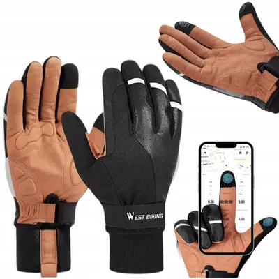 Produktbild von West Biking S081 Fahrradhandschuhe Winter Isolierte Touchscreen