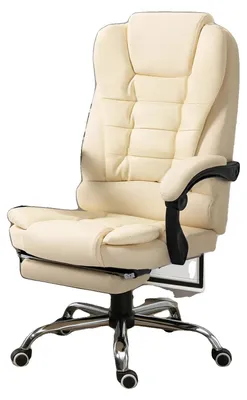 Image de Chaise de bureau, réglable en hauteur, design ergonomique, 109-117 x 64,5 cm, BLANC