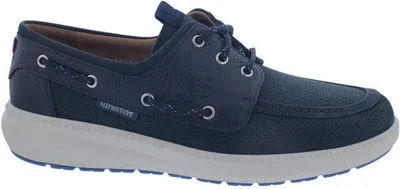Produktbild von Mephisto Jozio Halbschuh, Nubuk- / Glattleder kombi., Deep Blue, Wechselfußbett 45