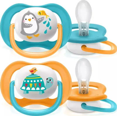 Image de Philips Avent Ultra Air Sucettes SCF080/07 6-18M silicone sans BPA 2 pièces
