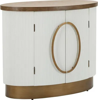 Image de Kolinsky - Buffet, 79x48x67h cm Blanc, une étagère