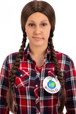 Produktbild von Braune Greta Perücke