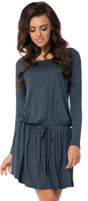Produktbild von Damen Minikleid Klassisch; Grafit/L/XL 40/42