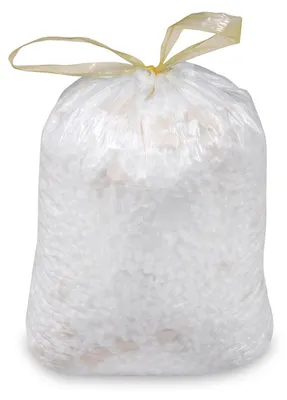 Produktbild von 200x Mülleimerbeutel Müllbeutel mit Zugband 30 Liter 'M' 50 x 60 cm weiß