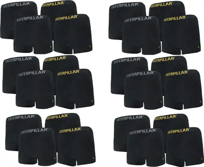 Produktbild von CAT Caterpillar® 12 Stk. Baumwolle Boxershorts in Schwarz in Größe XL