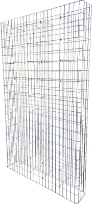 Produktbild von Gabione feuerverzinkt 117 cm x 200 cm x 22 cm, Maschenweite 5 cm x 10 cm, fertig geschweißt