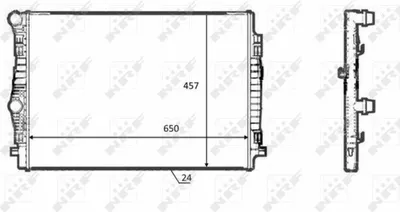 Obrázek produktu pro Kühler, Motorkühlung NRF 58392