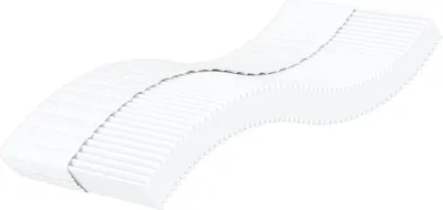 Image de Matelas en mousse blanc 90x190 cm dureté H2 H3