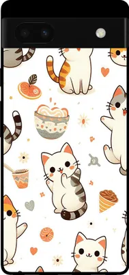 Produktbild von Handyhülle für Google Pixel 6A mit Katzenaufdruck - TPU Backcover Case Cat Design