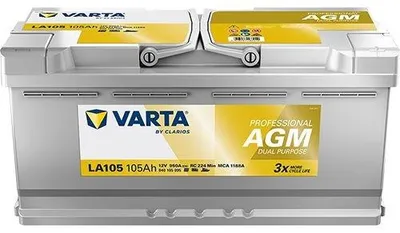 Image de Batterie de démarrage VARTA Professional AGM Dual Purpose LA105 12 V, 105 Ah, 950 A/EN B13