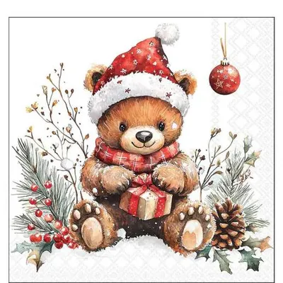 Obrázek produktu pro Koktejlové ubrousky Ambiente, rozměr 25 x 25 cm – dárek od Teddyho