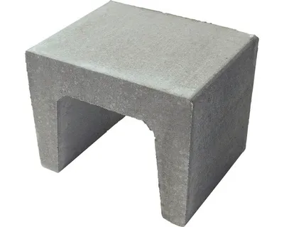 Produktbild von Beton U-Stein grau 40 cm x 40 cm x 40 cm