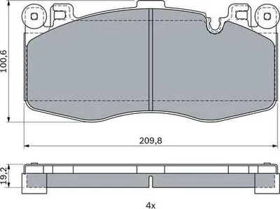 Image de Bmw Plaquettes De Frein Avant X5/X6 4,4 14-19
