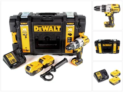 Immagine prodotto di DeWalt DCD 996 P2 Trapano avvitatore a percussione a batteria 18V / 95Nm / Brushless in valigetta Toughbox + 2x Batterie 5,0 Ah + Caricatore