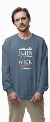 Produktbild von D&B Design Uni Pullover SWMO00025 John Wick IndigoBlau-Größe XL