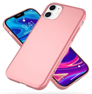 Produktbild von NALIA Hard Case für iPhone 12/ iPhone 12 Pro, Slim Cover Handy Schutz Hülle Etui Rose Gold