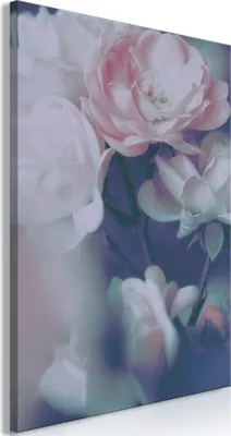 Produktbild von Vlies Leinwandbild - Morning Roses (1 Part) Vertical 40x60 cm Blumen b-B-0472-b-a