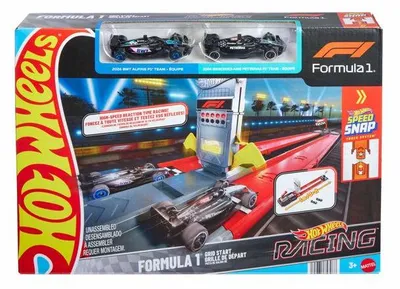 Image de AUCUNE Ensemble véhicule de course et piste Hot Wheels JKM88 Multicolore