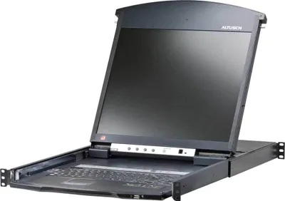 Obrázek produktu pro ATEN KL1516Ai, 1600 x 1200 px, Připojení na síť Ethernet, Instalace do racku, 36 W, 1U, Černá