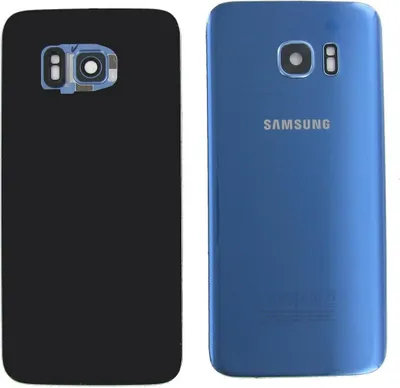 Produktbild von Original Samsung Galaxy S7 Edge SM-G935F Akkudeckel Backcover Blau Guter Zustand