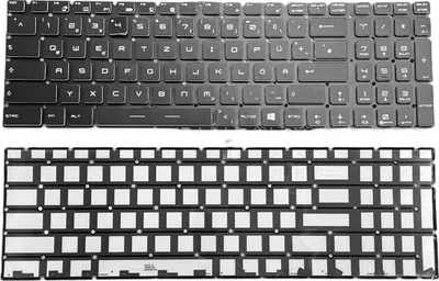 Produktbild von DEUTSCHE - Tastatur Keyboard Schwarz kompatibel für MSI GS70 Stealth 2QC-004NL