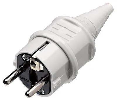 Immagine prodotto di Mennekes Spina Schuko grigia 16A 2p+E 230V IP44