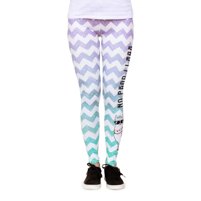 Productafbeelding van cosey - Leggings met lama-print (one size) - Design: No Prob-Lama