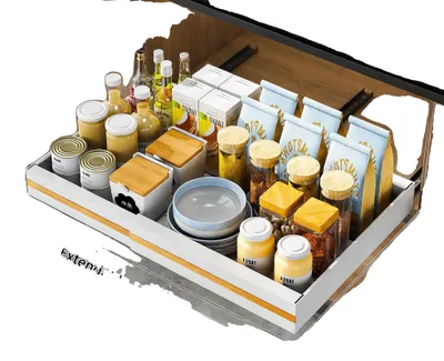 Obrázek produktu pro Organizér do skříně, rozšiřitelný design, robustní konstrukce, bílá barva, 2 kusy