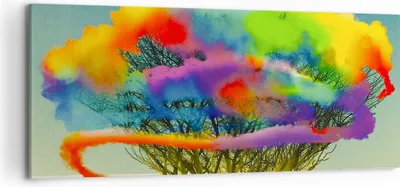Produktbild von Bild auf Leinwand - Leinwandbild - Abstraktion Natur - 120x50cm - Wand Bild - Wanddeko - Wandbilder - Leinwanddruck - Bilder - Kunstdruck - Wanddekoration - Leinwand bilder - Wandkunst - AB120x50-3728