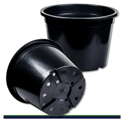 Produktbild von Anzuchttopf XXL Pflanztopf 80 L schwarz Ø 56 cm x 42 cm Blumentopf Blumenkübel Pflanztöpfe Palme