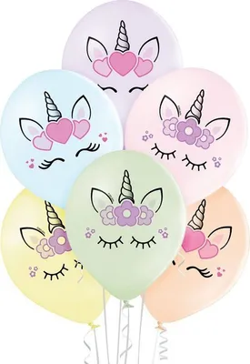 Produktbild von 6 Einhorn Luftballons