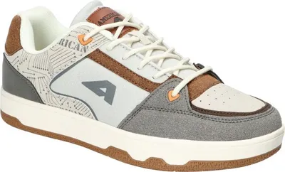 Produktbild von AMERICAN CLUB FH78 Schuhe für Herren, Herrenschuhe, Sneaker, Schuheinlage "MEMORY FOAM SYSTEM", Weiss/Grau 46