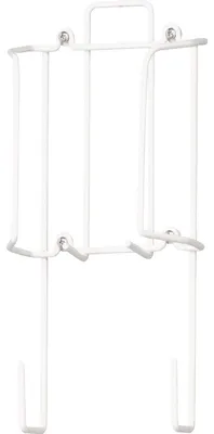 Image de Conteneur à cintres en fil métallique, blanc, dimensions : 49,8 x 14,3 x 10,2 cm