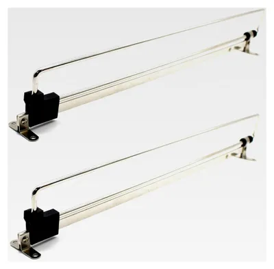 Produktbild von Ausziehbare Kleiderstange | Kleiderbügelauszug | Pack 2 | 350 mm | Stahl | Kleiderschrank-Organisator | Ausziehbare Garderobe | Verstellbarer Kleiderbügelhalter