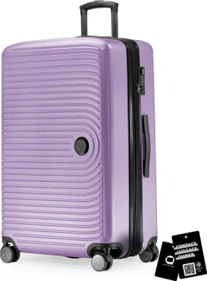 Produktbild von Hauptstadtkoffer - Großer Koffer + digitaler Kofferanhänger, Reisekoffer XL Erweiterung, Hardcase Rollkoffer 4 Rollen Aufgabegepäck 130L TSA-Schloss,Flieder