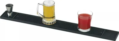 Produktbild von PADERNO  Abtropfmatte Gummi, schwarz, Länge: 680 mm, Breite: 80 mm