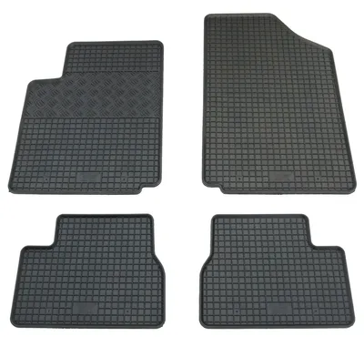 Gummifußmatten Set 4-teilig für Citroen C2 + C3 (2002-), schwarz