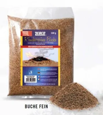 Produktbild von Zebco Räucherspäne / Räuchermehl Buche fein 500g