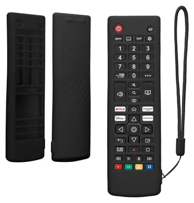 Produktbild von kwmobile Cover für LG Smart TV AKB Hülle - Passgenaues Remote Cover, Fernbedienung Hülle aus Silikon, TV Zubehör in Schwarz