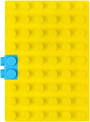 Produktbild von Kinderbaukastenblockbuch - wasserdichtes Silikon - abnehmbar - gelb