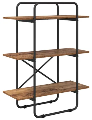 Obrázok produktu pre Knižnica, 3 police, 80 x 35 x 105 cm, materiál: drevo dubový