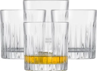 Productafbeelding van SCHOTT ZWIESEL Whiskyglas "Stage" (set van 4), een strak ontworpen tumbler voor whisky met voet