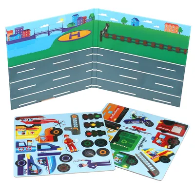 Produktbild von Magnetspiel "Fahrzeuge" mit 32 Puzzle-Magneten